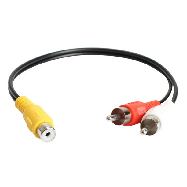 Cable HDMI RCA - Adaptador convertidor de conector adaptador de cable  transmisor de cable 1.5M 5 pies HD 1080P HDMI macho a 3 RCA AV adaptador