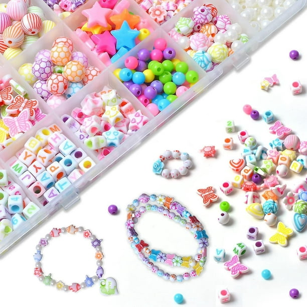 Kit para hacer pulseras con dijes para niñas, kit para hacer joyas diy para  niños Botao YONGSHENG 8390606943989