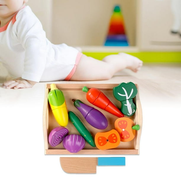 Kit Para Cortar Frutas Y Verduras Juguete Cocina Montessori