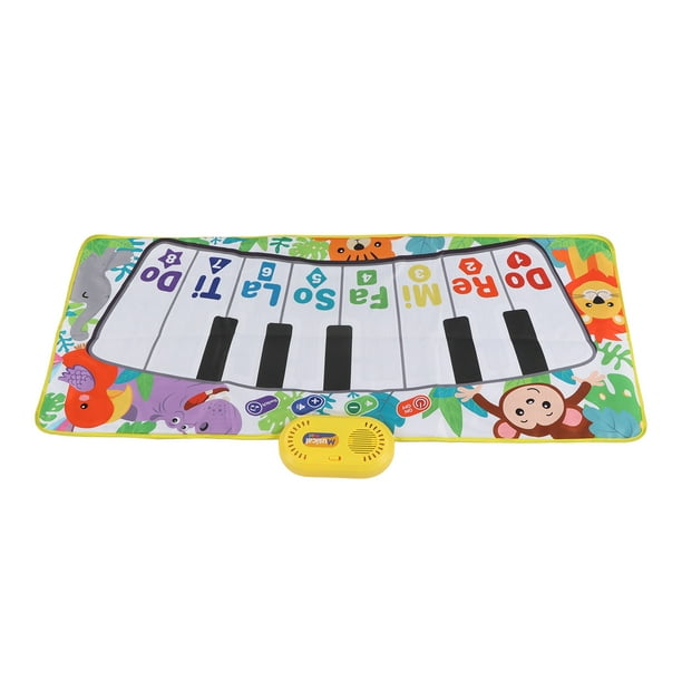 yotijay Tapete de teclado de chão infantil Tapete de jogo de teclado  multifuncional portátil Tapete de música para brinquedos de chão Tapete de