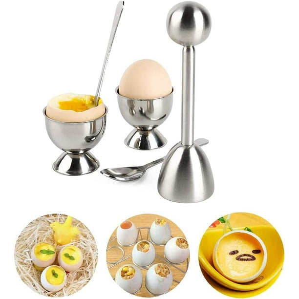  Cortador de huevos de oro para huevos duros, cortador