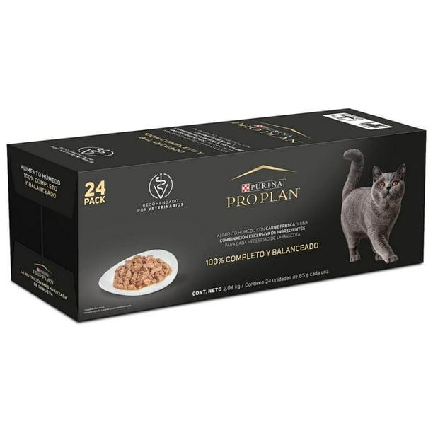 Comida húmeda Purina Pro Plan Sterilised Gato Buey (Salsa) para gatos -  Piensoymascotas Formato Pack 26 x Pouches de 85 gr