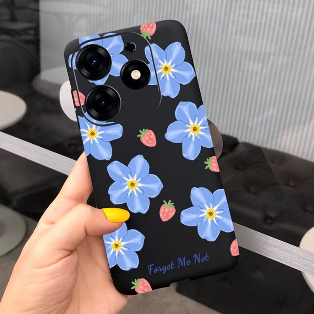 Funda de silicona suave para Xiaomi Redmi Note 8, carcasa con patrón de  flores para chica