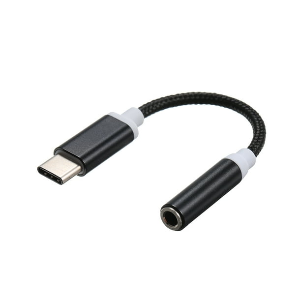 Cable auxiliar USB C (paquete de 2), tipo C macho a adaptador de 3.5mm
