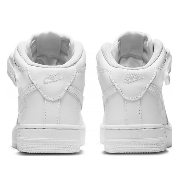  Nike Air Force 1 Mid Le para niño (niño grande), Blanco/Blanco  : Ropa, Zapatos y Joyería