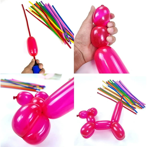 50pcs Modelado de globos largos Globos mágicos de látex retorcidos para  niños Globos de decoración de fiestas