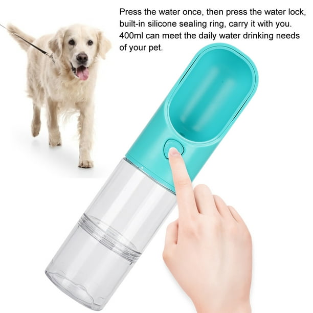 Bebedero Portátil Botella Agua Para Perros Mascotas 400 Ml