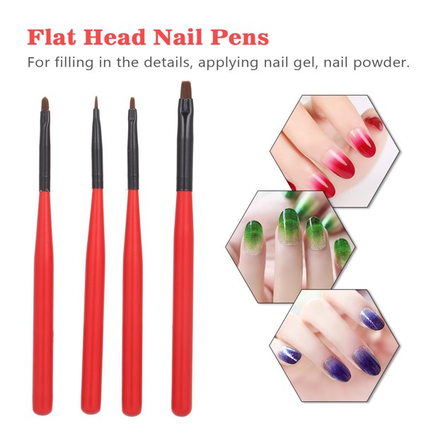 10 Uds Kit de pinceles para uñas acrílicas puntas para decoración de uñas  Gel UV Labymos cepillos de uñas