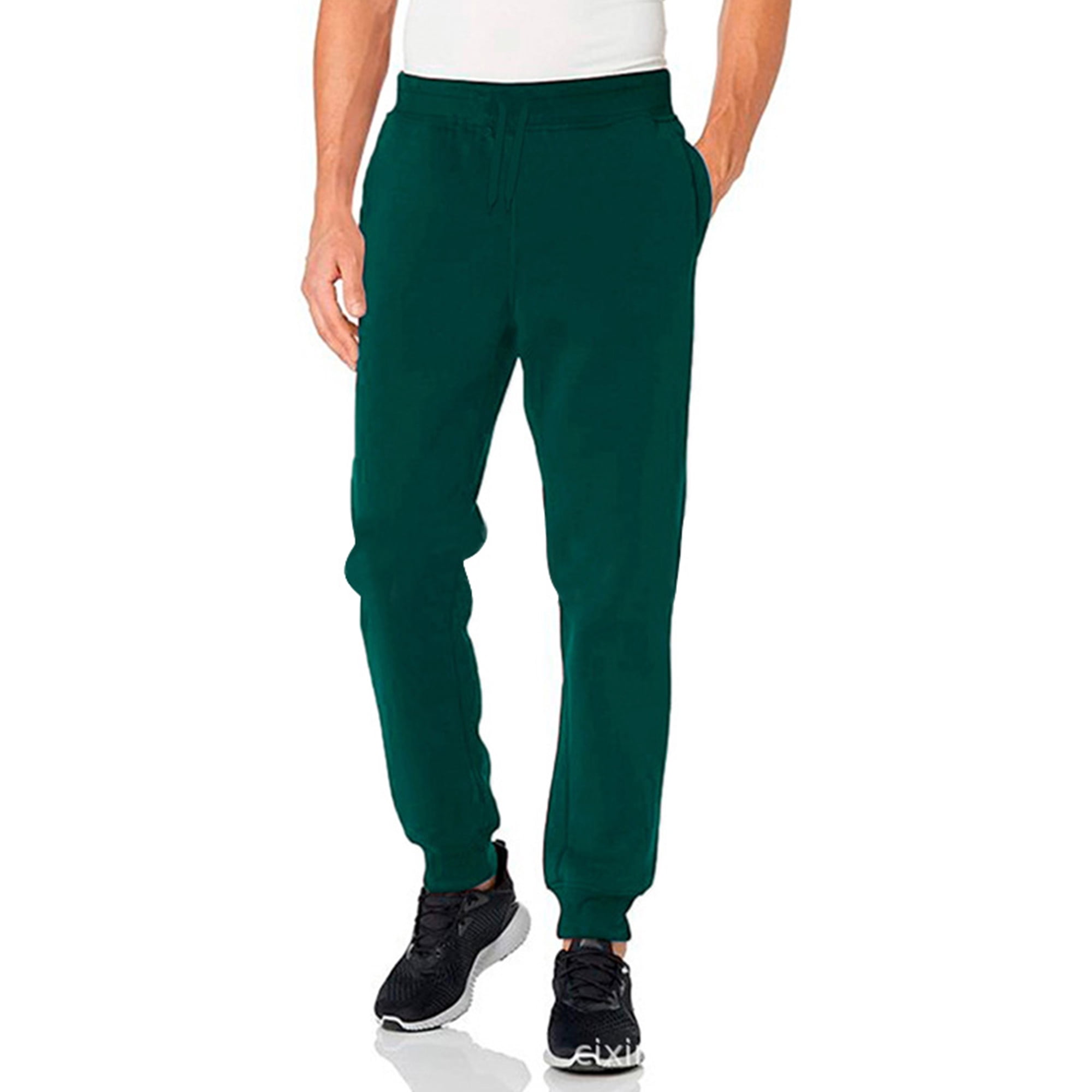 Pantalones deportivos con cintura elástica para hombre, pantalones