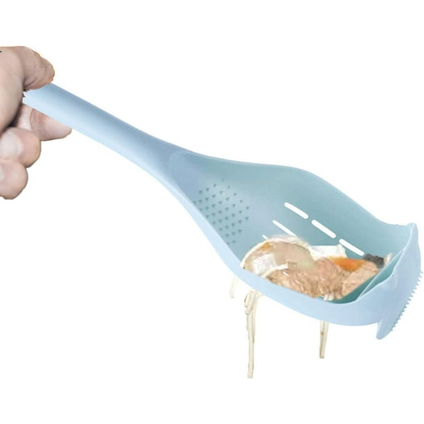LifeStyle - Espumadera de acero inoxidable 33 x 11 x 2 cm, cucharón, paleta  de cocina con agujero para colgar, apta para lavavaj
