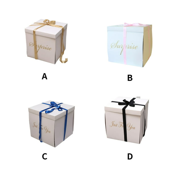 Caja sorpresa de regalo dulce para fiesta de cumpleaños de boda, cajas de  embalaje de recuerdo, caja Matsuzay HA081335-01