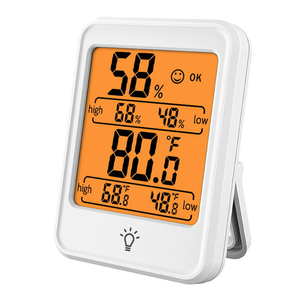 Higrómetro digital Termómetro Medidor de temperatura y humedad interior  Medidor de monitor