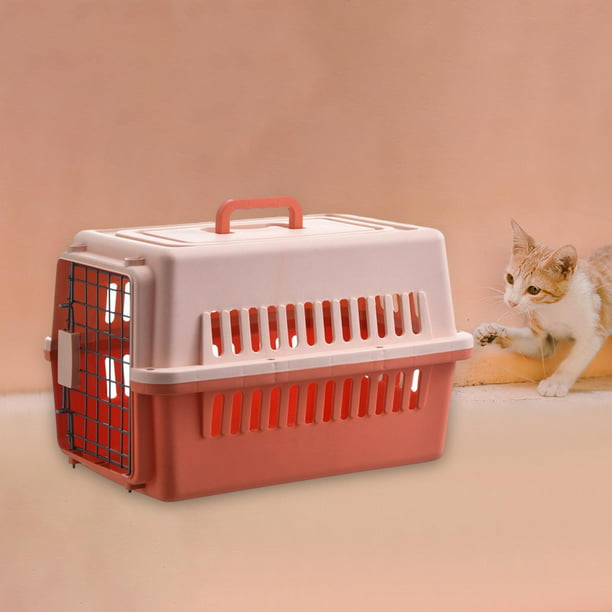 Jaula portátil para perros y gatos, jaula para nido, cápsulas, suministros  para mascotas, transporta jinwen Jaula de transporte