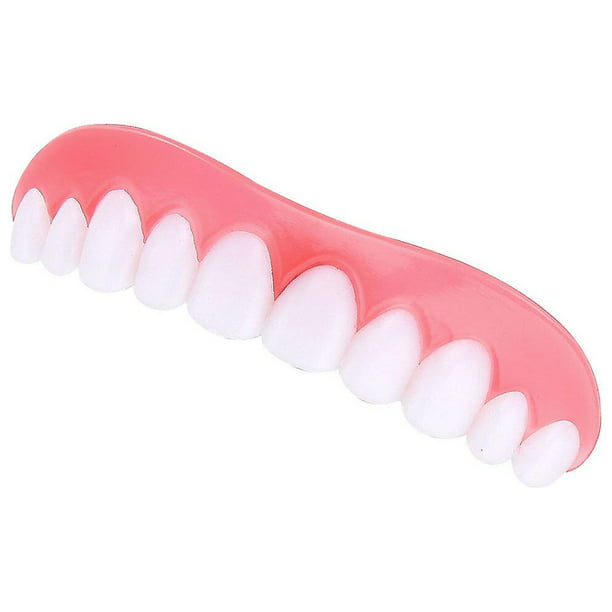1 juego de carillas dentales dentales, kits de cuidado dental para dientes  cosméticos de ortodoncia antimolar, dientes a presión de sonrisa (blanco, 1