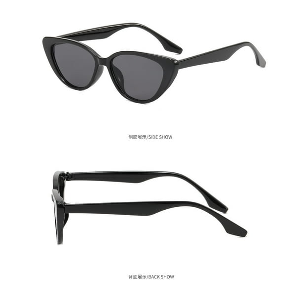 Gafas De Sol Cuadradas Negras Para Mujer Retro De Ojo De Gato Montura  Pequeña