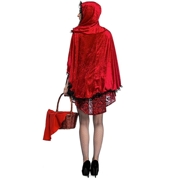 Disfraz de mujer adulta de caperucita roja sexy de moda XL JAMW Sencillez