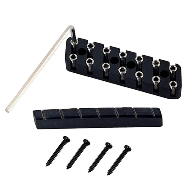 Puente de guitarra cabeza de /7 cuerdas/ y juego de tuercas ranurado para Yuyangstore Tuerca de puente sin cabeza | Walmart en línea