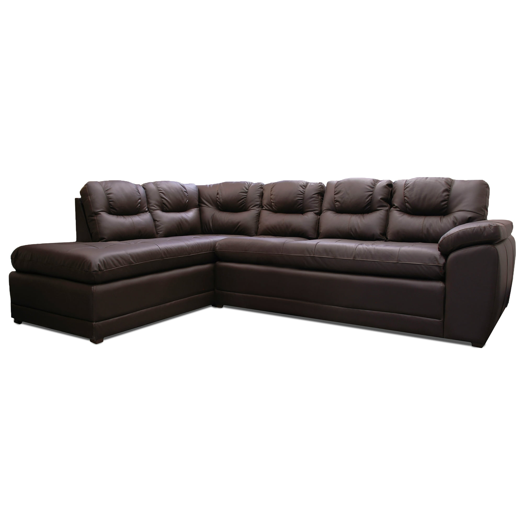 Sala esquinera de piel genuina sofá y cheise long izquierdo confortopiel verona lado izquiedo