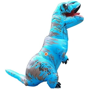 Disfraz Dinosaurio Traje Inflable Adulto RACK AND PACK Azul T-rex Jurasico