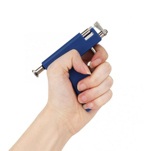 Kit de pistola de perforación de oreja reutilizable, kit profesional de  perforación de nariz y labio con 16 pares de aretes de tuerca (6 pares de