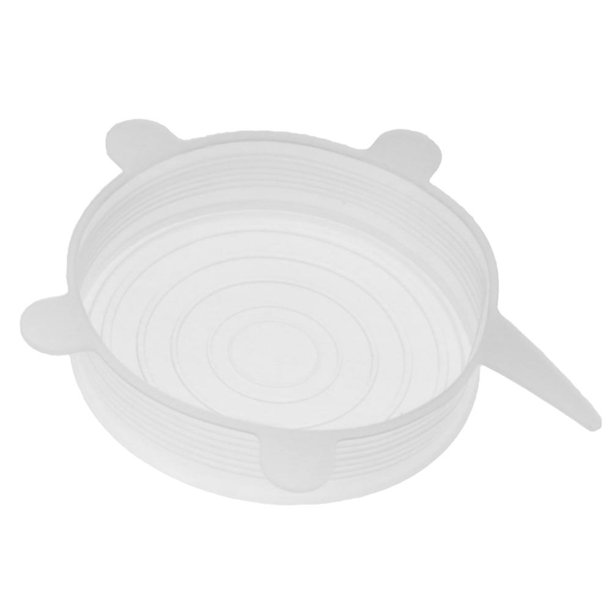 6 piezas Tapa de cubierta de silicona para alimentos Tapas de silicona  universales para tazón de utensilios de cocina Tapas elásticas  reutilizables Accesorios de cocina Tapas de enlatado