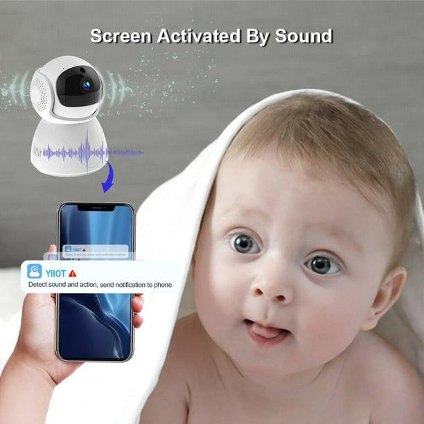 Monitor de bebé HD para interiores, 2,4G, 5G, Wifi, cámara de  videovigilancia de seguridad para el hogar, IP inalámbrica, cámara web  inteligente, seguimiento automático nocturno