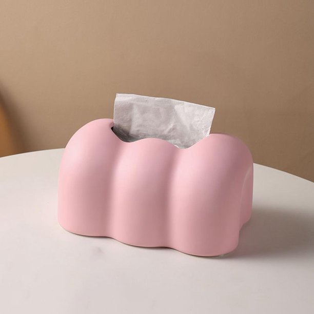 Caja de pañuelos Cajas de almacenamiento Organizador de escritorio Soporte  de servilleta de papel higiénico colgante Estuche de pañuelos (Color : caja