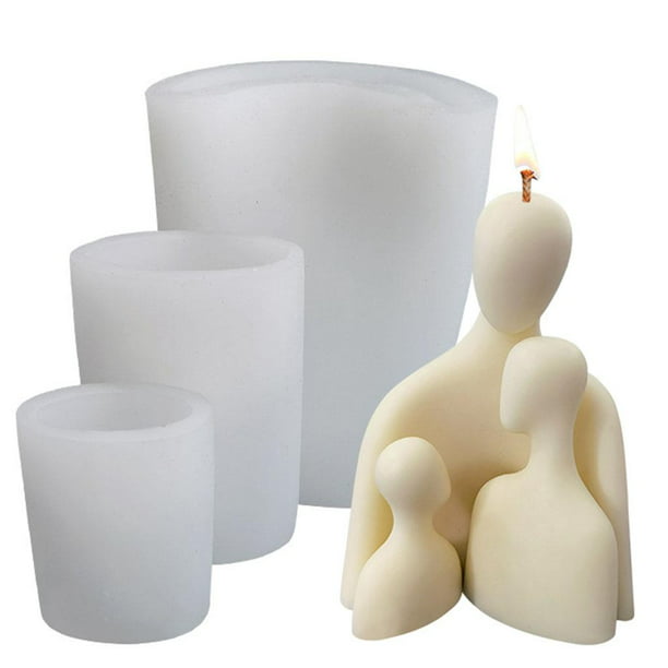 Molde de silicona para velas para parejas, molde de silicona para parejas,  molde de fundición de resina corporal para hacer velas de bricolaje, jabón