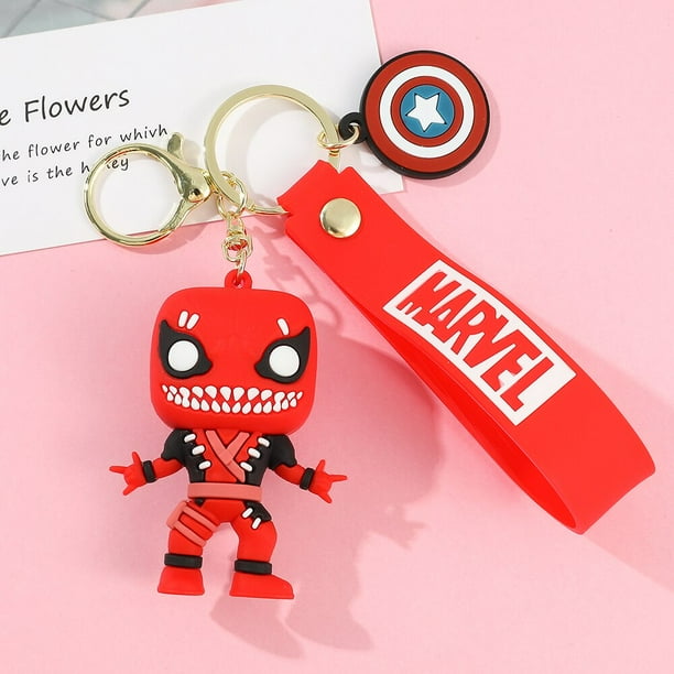 LLavero de silicona de Marvel para mujer, llavero colgante de Disney,  accesorios de coche, regalos de joyería - AliExpress