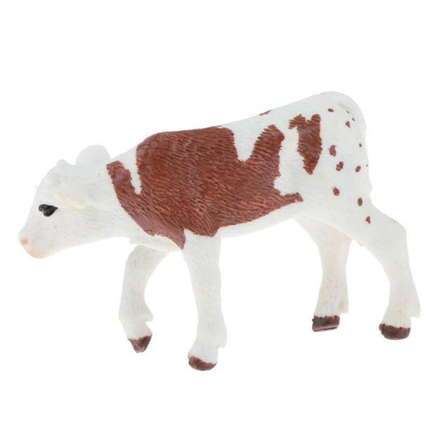 Figuras de toro Holstein modelo animal realista juguete para bebés  pequeños, adultos perfke Figuras de animales de granja para niños