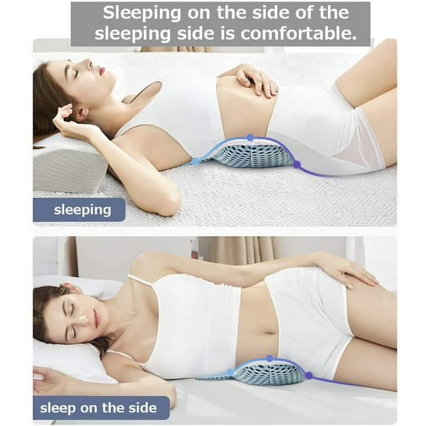  Almohada de apoyo lumbar para cama, almohada lumbar