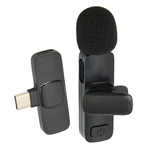 Mini micrófono inalámbrico Lavalier para Android tipo C, micrófono de  equipo de podcast Tiny Rode, micrófono de grabación de condensador