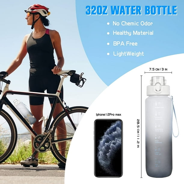 GENERICO Botella Agua 1 Litro Gimnasio Deportiva Ciclismo Bicicleta