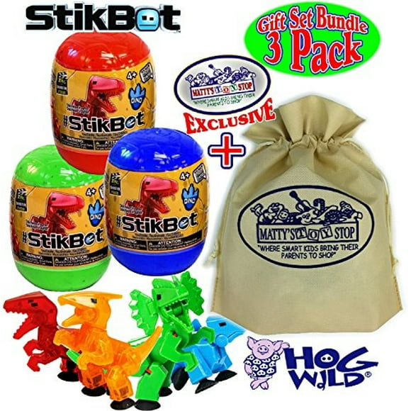 hog wild stikbot dinosaur dino mystery egg figures gift set bundle con la exclusiva bols hog wild hog wild