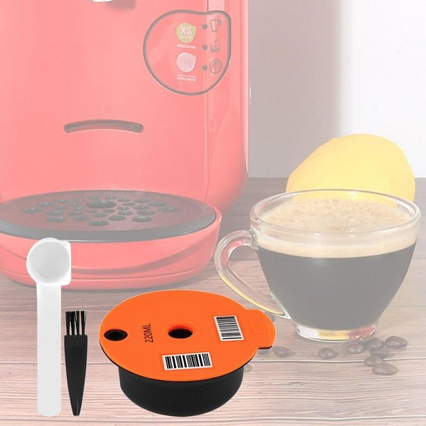 3 cápsulas de café reutilizables para máquinas Tassimo, cápsulas de café  recargables con cepillo de cuchara B