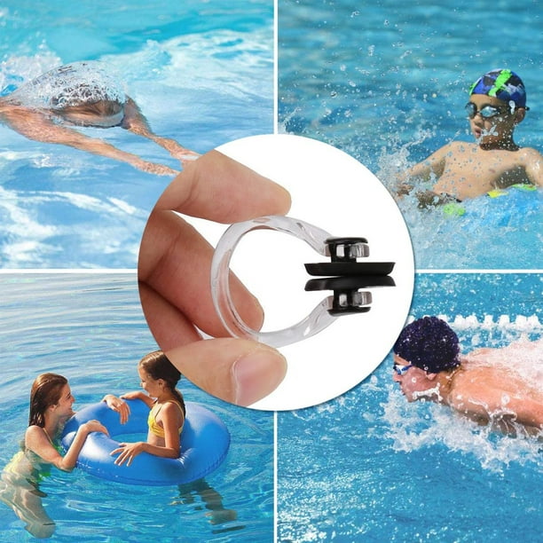 Royee - 3 clips de nariz para natación, impermeables, suaves, cómodos, de  gel de sílice, para natación, entrenamiento, principiante, estudiante