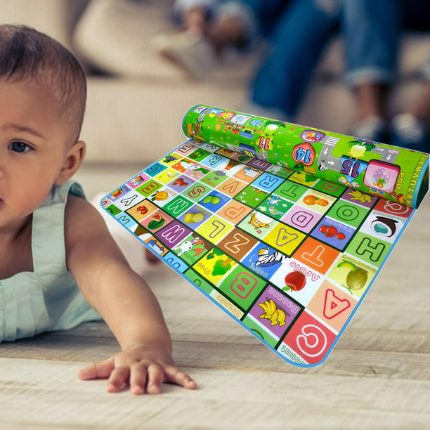microondas dedo índice Agente de mudanzas Tapete de juegos para bebé tapete para gatear para bebé impermeable y  plegable, piso para bebés ABC Zulema Alfombras de juego para niños pequeños  | Walmart en línea