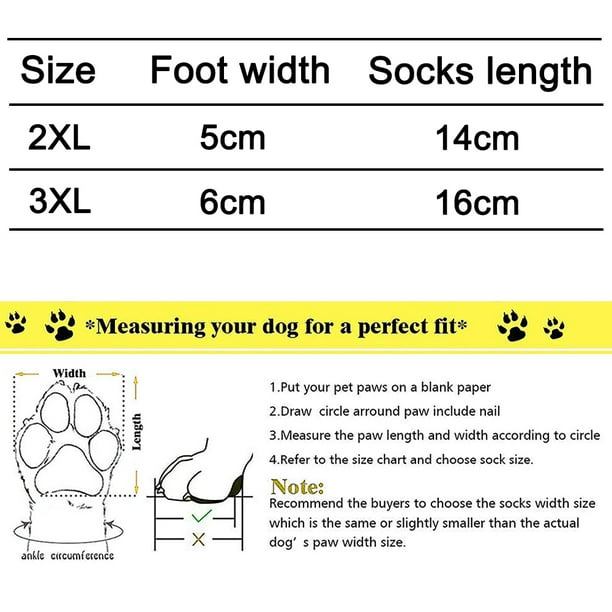 Calcetines para perros Calcetines antideslizantes para mascotas con  refuerzo de goma Calcetines de p Ofspeizc 220515-1