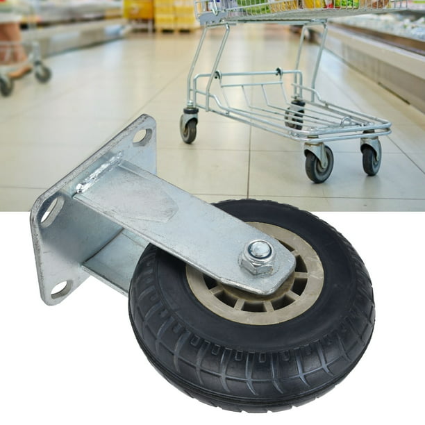 HOWDIA Ruedas giratorias pequeñas de 1 pulgada para carrito de proyectos de  muebles, ruedas industriales de una sola rueda con base de goma
