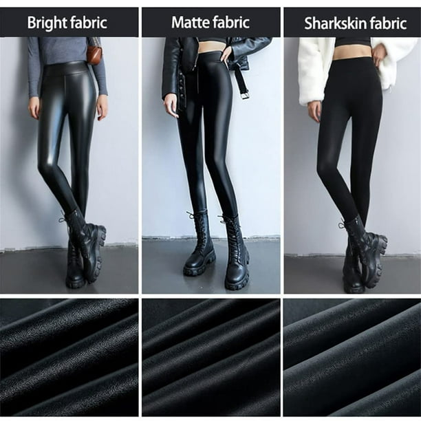 Gibobby Leggings afelpados de invierno para mujer Leggings de sintética  para mujer Pantalones elásticos de sintética de talle y pantalones  cálidos(D,G)