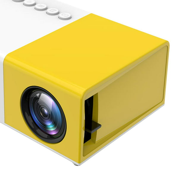 Proyector - Proyector Portátil HD 1080P Mini Proyector BYTELIKE, 1920 x  1080 píxeles, QHD, Amarillo