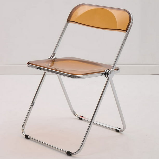 Silla de comedor plegable para el hogar, silla plegable de acrílico, silla  plegable de acrílico galvanizado, silla de comedor plegable, artesanía  superior