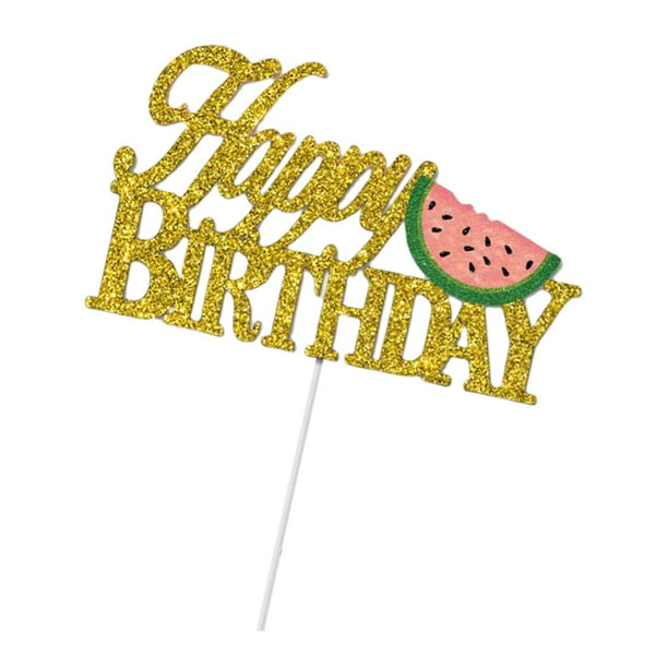 Adorno para tarta de , tema de frutas, adornos para postres de fiesta de  cumpleaños para pastel de aniversario, suministros para fiest Yotijar  topper de la torta | Walmart en línea