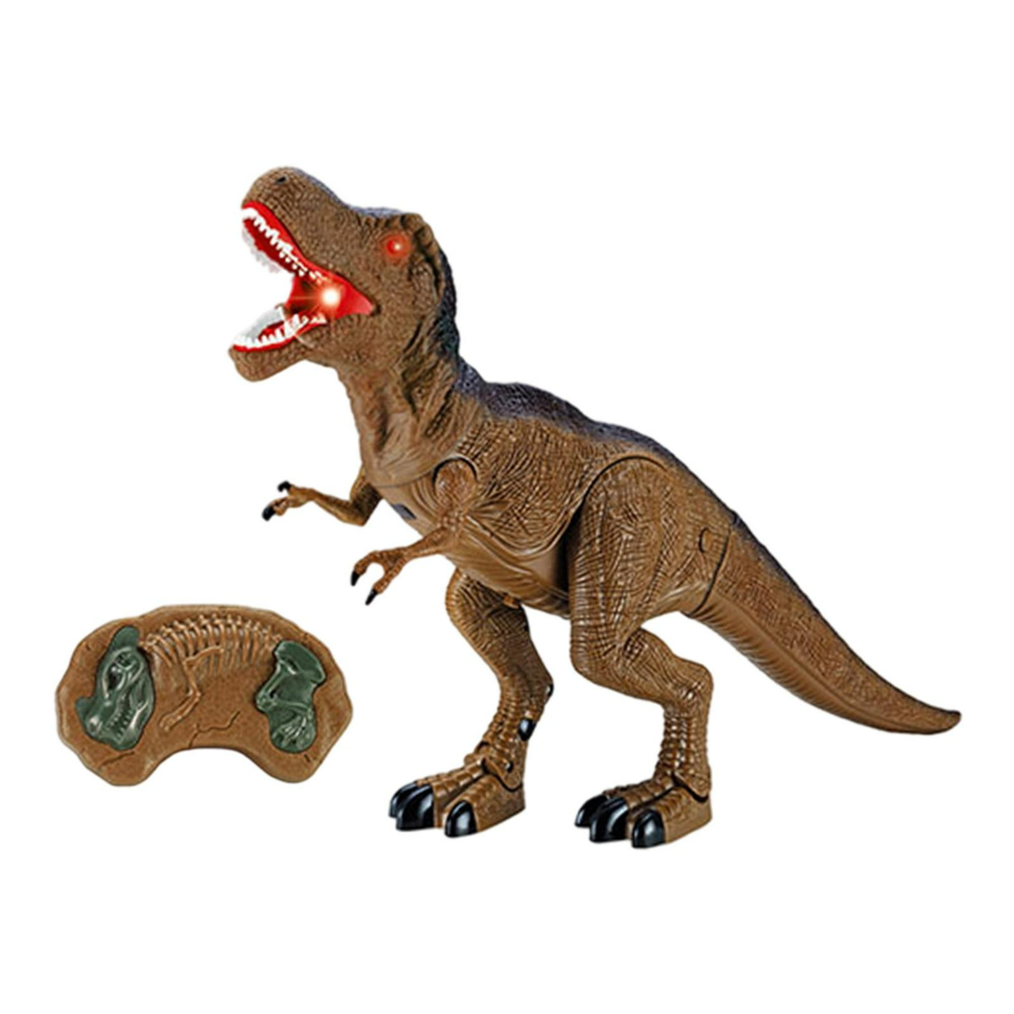 juguetes de dinosaurios T rex caminando rugiendo realista LED 3 - 12 años  regalo