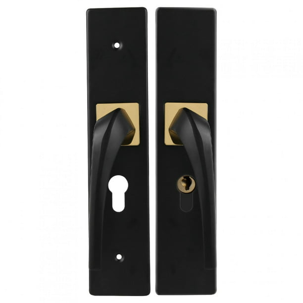  ZANZAN Cerradura de puerta negra silenciosa, manija magnética  de madera para puerta interior derecha/con llave para lavadero pasillo  (color : tipo A) : Herramientas y Mejoras del Hogar