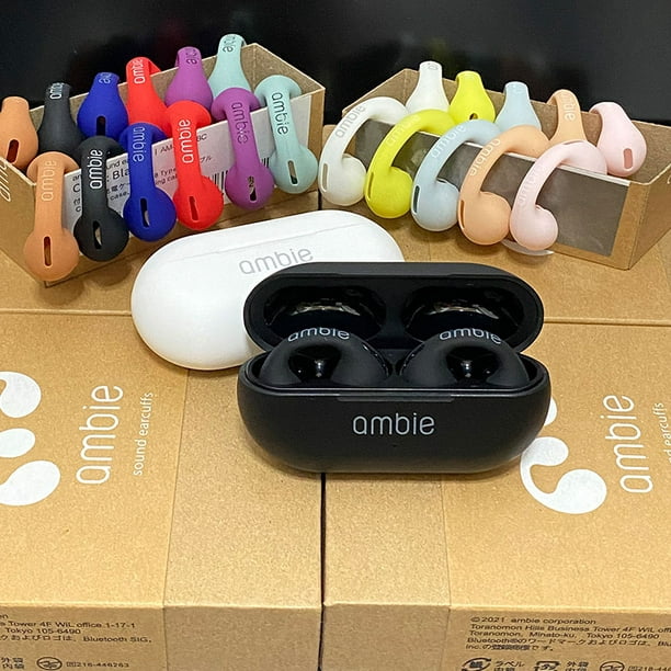 OZK Actualización Pro para auriculares Ambie Sound 1:1, auriculares  inalámbricos Bluetooth TWS, auriculares deportivos con gancho para la oreja  (negro) : : Electrónica