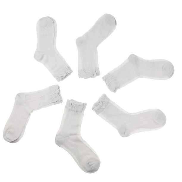 Calcetines tobilleros de encaje para mujer, calcetines con y , calcetines  de de encaje con , preciosos calcetines blanco Yinane Calcetines de encaje  de mujer