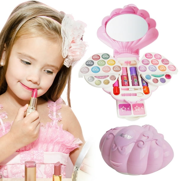 Juego De Maquillaje Lavable Real Sets De Belleza Para Niños