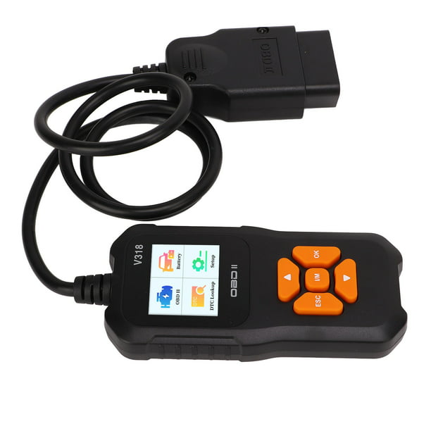 Scanner Automotriz V318 OBD2 CAN con Verificador de Voltaje de Bateria