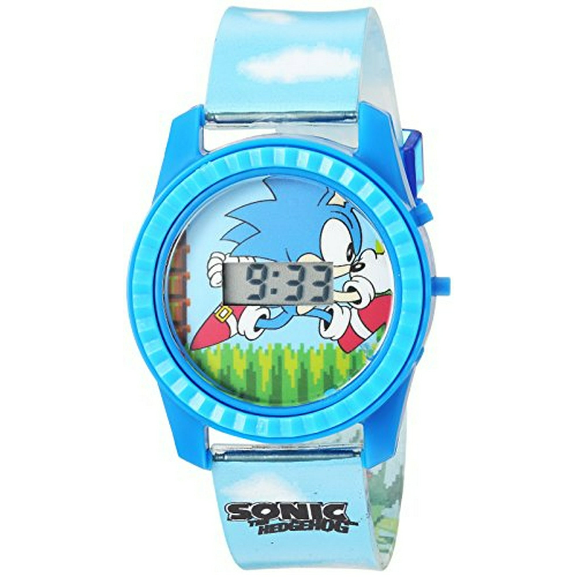 apagado brillo comerciante Sonic the Hedgehog Kids' SNC4003 Reloj azul de cuarzo con pantalla digital  Accutime Accutime | Bodega Aurrera en línea